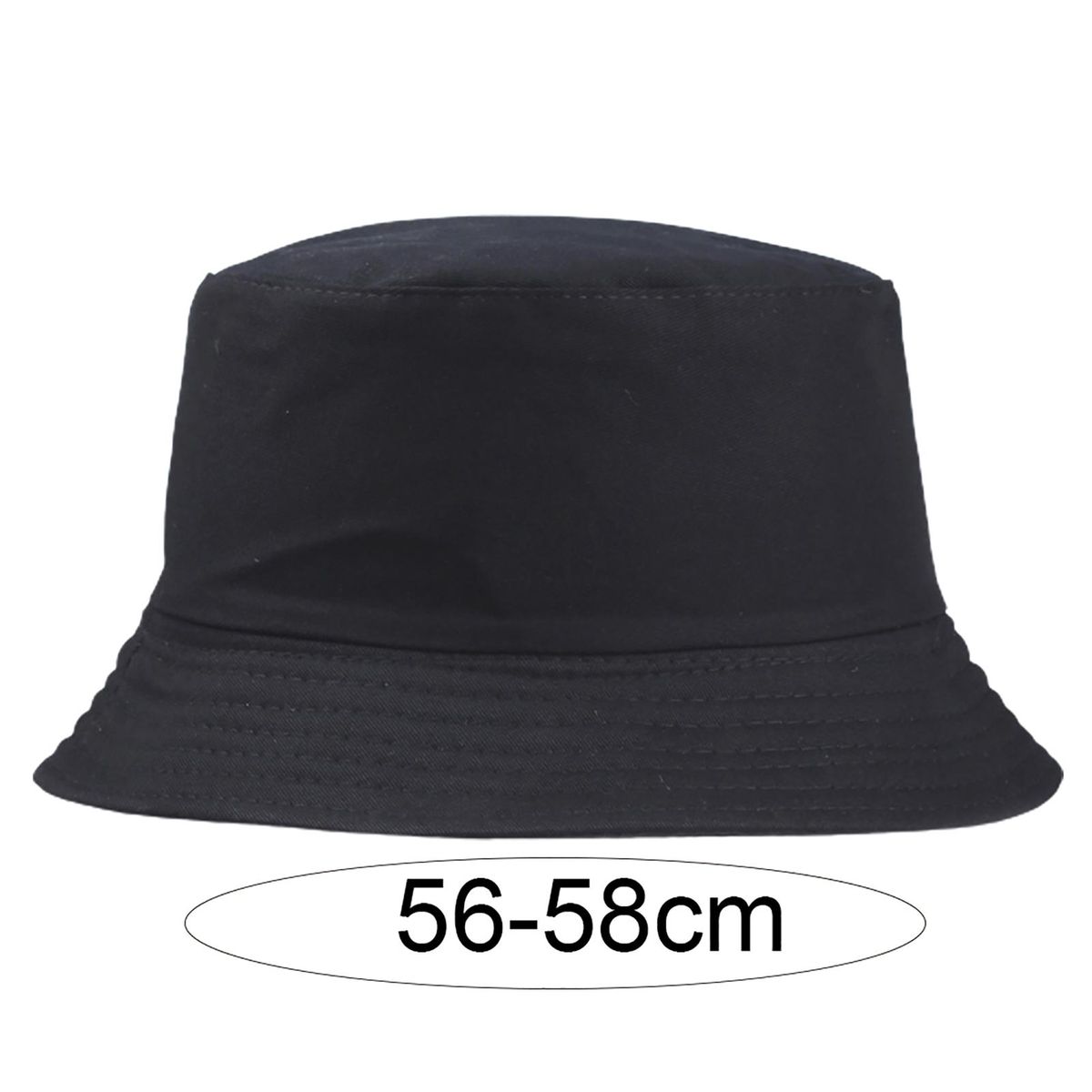 Unisex Cotton Fisherman Hat Solid Color Beach Outdoor-Red