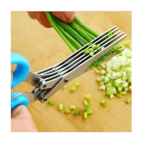 Multifunctional Stainless Steel 5 Layers Vegetable Scissors