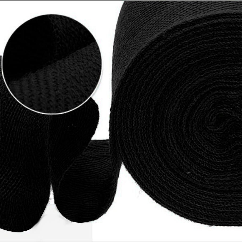 5mx5cm/16ft X2in Elastic Cotton Boxing MMA Hand Wrap Bandage Black