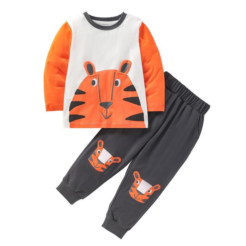 2023 European And American Children's Suit Autumn New Brand Children Cartoon Long