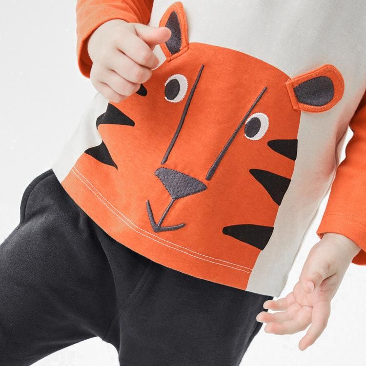 2023 European And American Children's Suit Autumn New Brand Children Cartoon Long