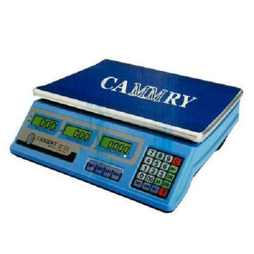 40kg RECHARGEABLE DIGITAL CAMMRY SCALE + LED LIGHT -BLUE