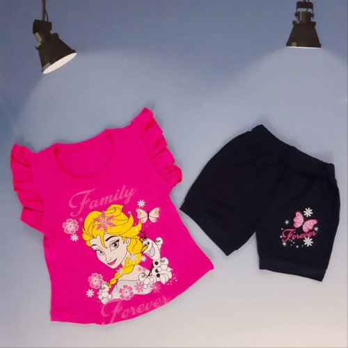 Disney Princess Shirt And Short For Girls