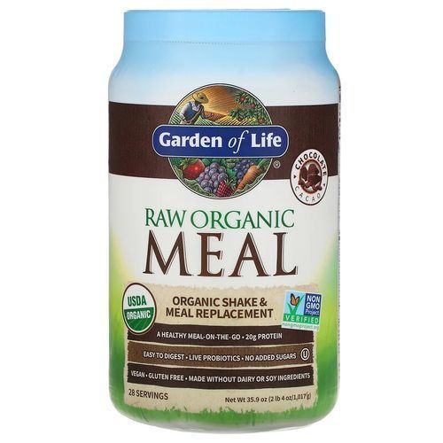 Raw Organic Meal Replacement Powder - Chocolate, 28Servings  All-in-One Meal Replacement Shake
