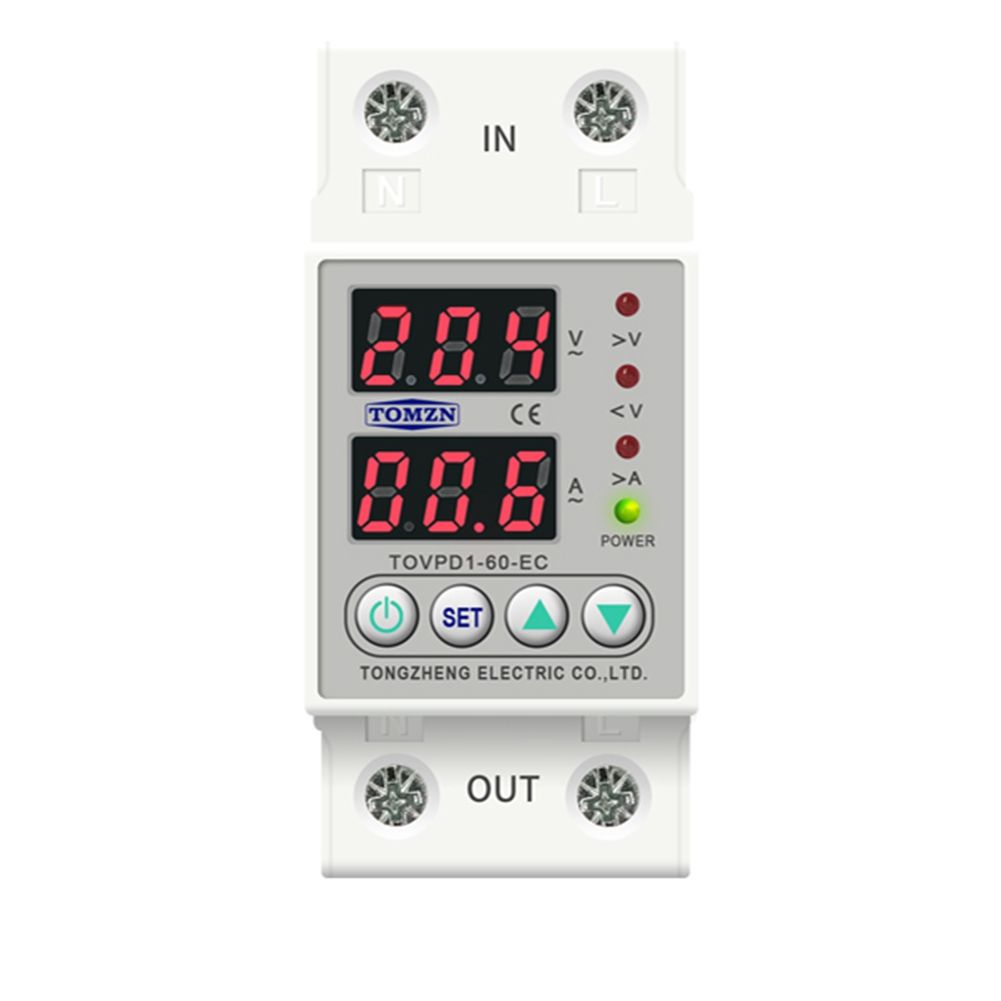 Din Rail Dual Display Protective Device Protector Relay 40A