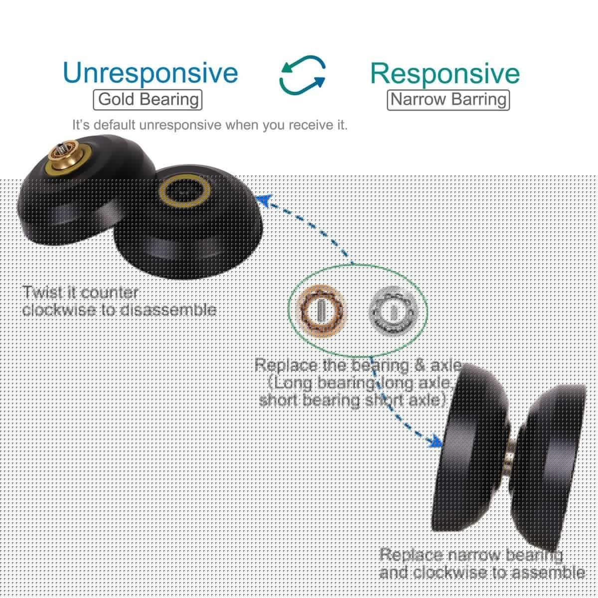 LIGHT CHASER X3 Competitive Yo-Yo,Alloy Yoyo for