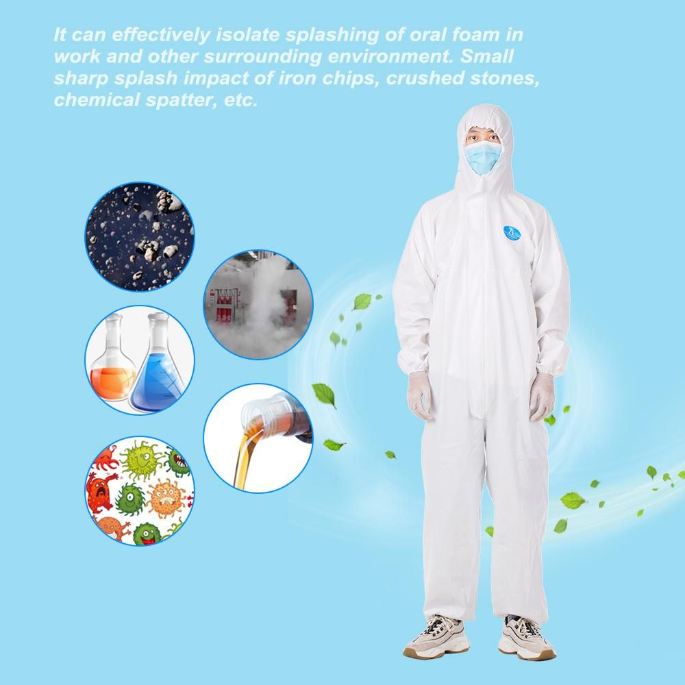 Coverall Medical Reusable Isolation Suit Prevent Invasion for Medical Staff Protective Clothing Dust-proof Coveralls Antistatic
