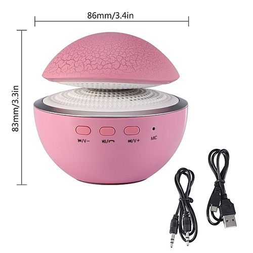 Smurf AS-680 Wireless Bluetooth Hands-free Speaker With MIC /AUX-in For /iPad /Cellphone /PC /MP3 (White) HT-S