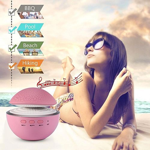 Smurf AS-680 Wireless Bluetooth Hands-free Speaker With MIC /AUX-in For /iPad /Cellphone /PC /MP3 (White) HT-S