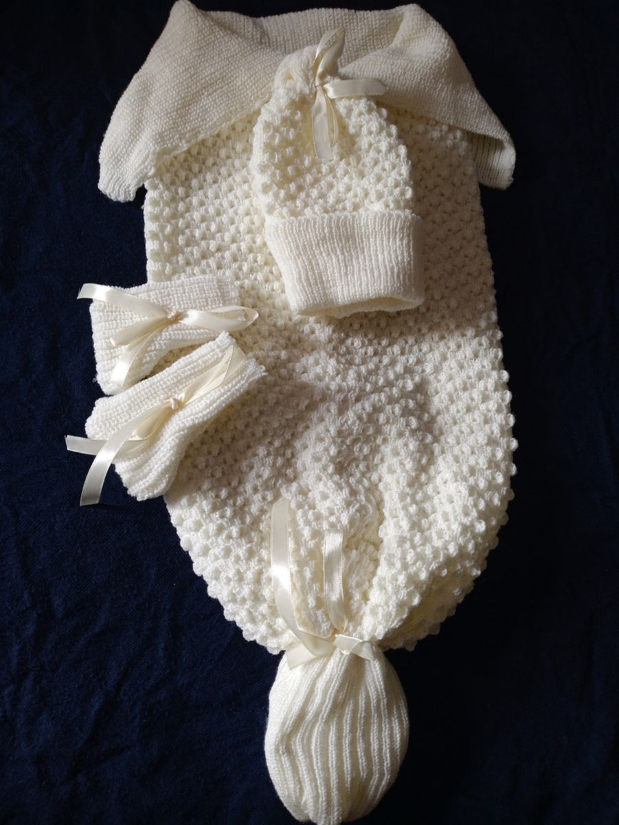 Unisex Baby Shawl A2 - Cream