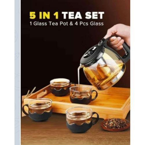 5 In 1 Tea Set/tea Pot And Glasses.