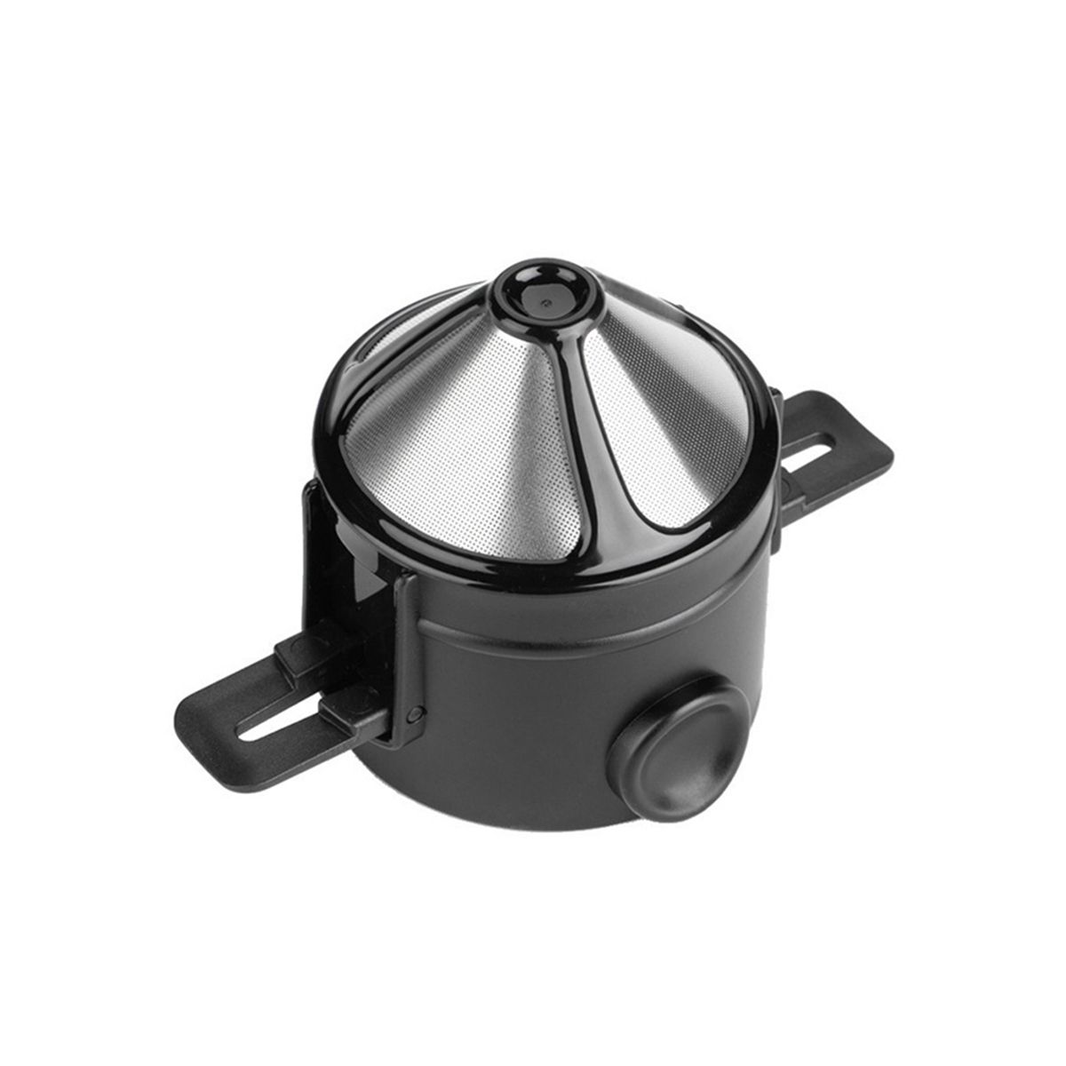Portable Coffee Filter Reusable Funnel Tea Infuser Stainless Steel Minie Dripper Coffee Dripper for Home Office Trave-C