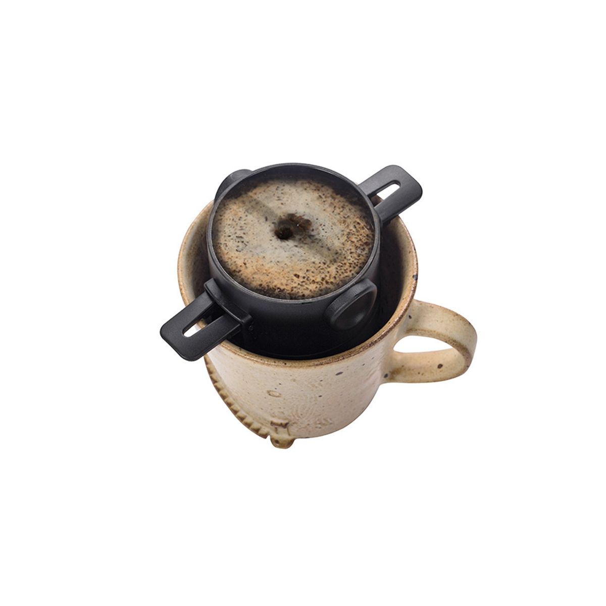 Portable Coffee Filter Reusable Funnel Tea Infuser Stainless Steel Minie Dripper Coffee Dripper for Home Office Trave-C