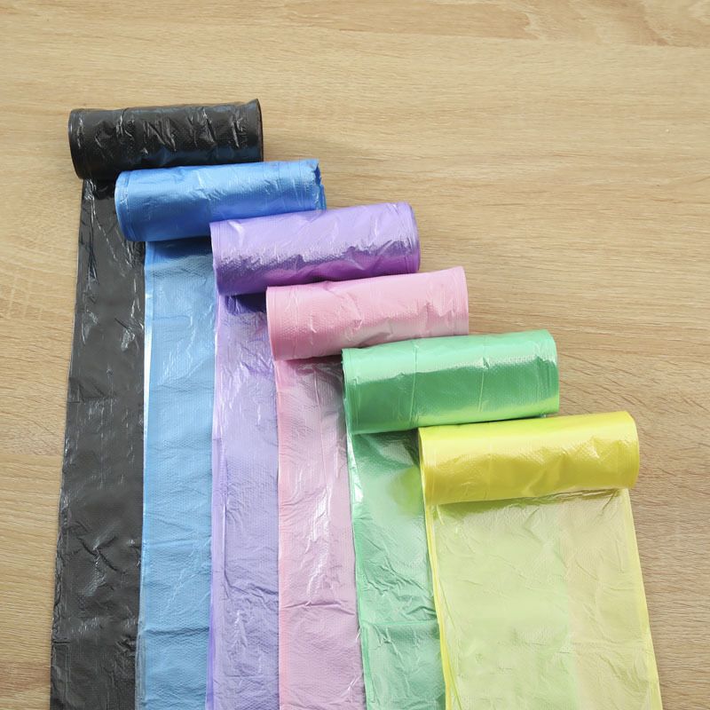 5 Sets Total 100 Pieces Garbage Bags Vest Style Storage Bag For Home Waste Trash Bags  Desk