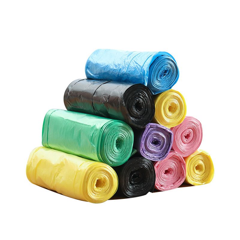 5 Sets Total 100 Pieces Garbage Bags Vest Style Storage Bag For Home Waste Trash Bags  Desk