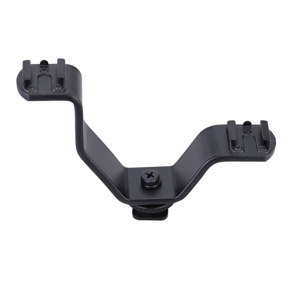 Triple Hot Shoe V Mount Bracket For Video Lights Microphones