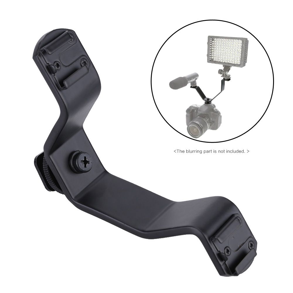 Triple Hot Shoe V Mount Bracket For Video Lights Microphones