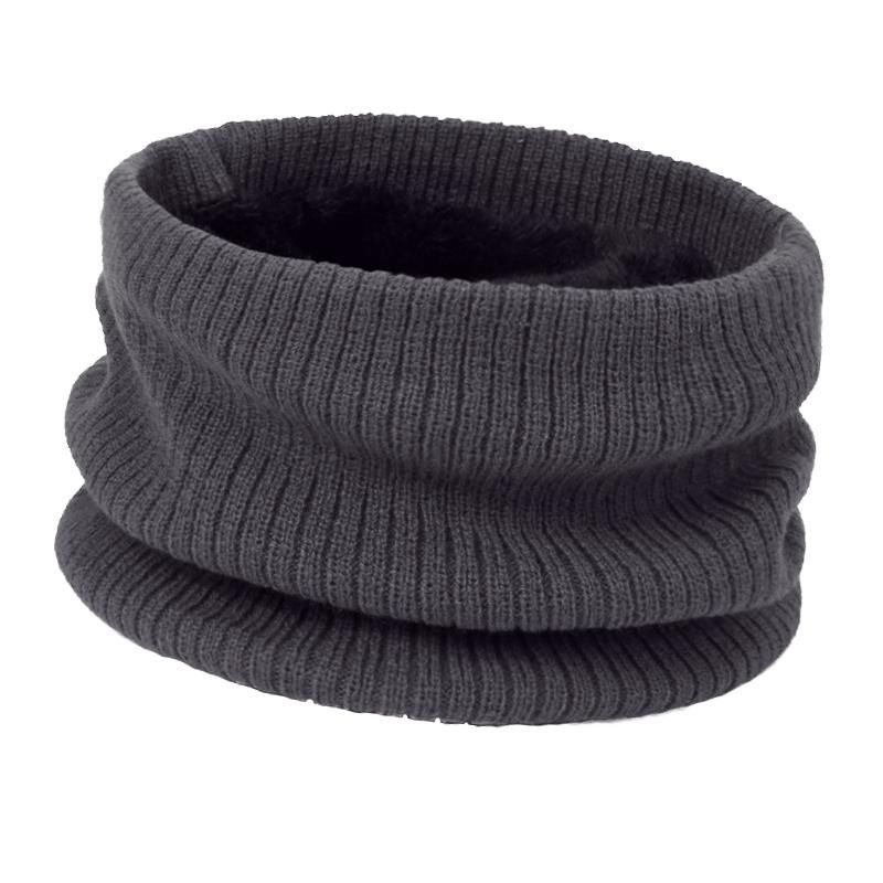 Fashion Warm Scarf Neck Wrap Muffler Windproof Collar One Size Gray
