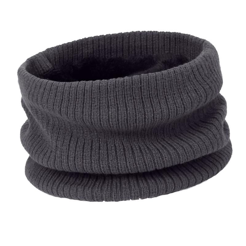 Fashion Warm Scarf Neck Wrap Muffler Windproof Collar One Size Gray