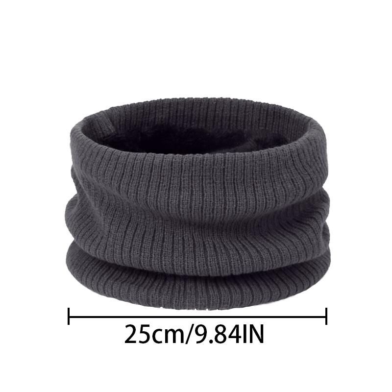 Fashion Warm Scarf Neck Wrap Muffler Windproof Collar One Size Gray