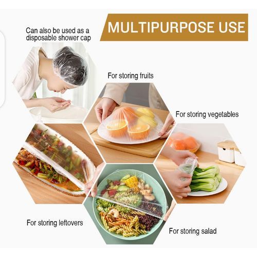 100pcs Elastic Stretchable Food Storage Cover
