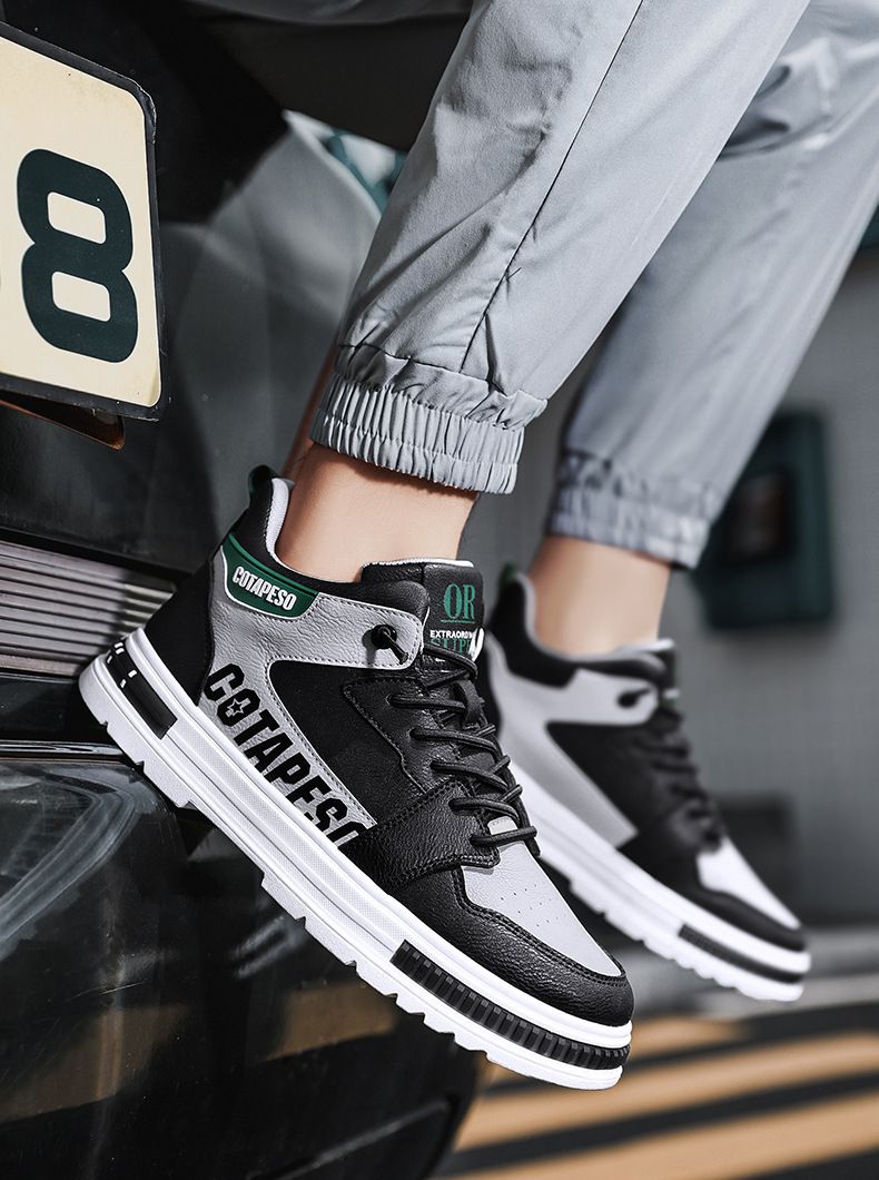 Men's Sports And Leisure Height Increasing Leather Shoes