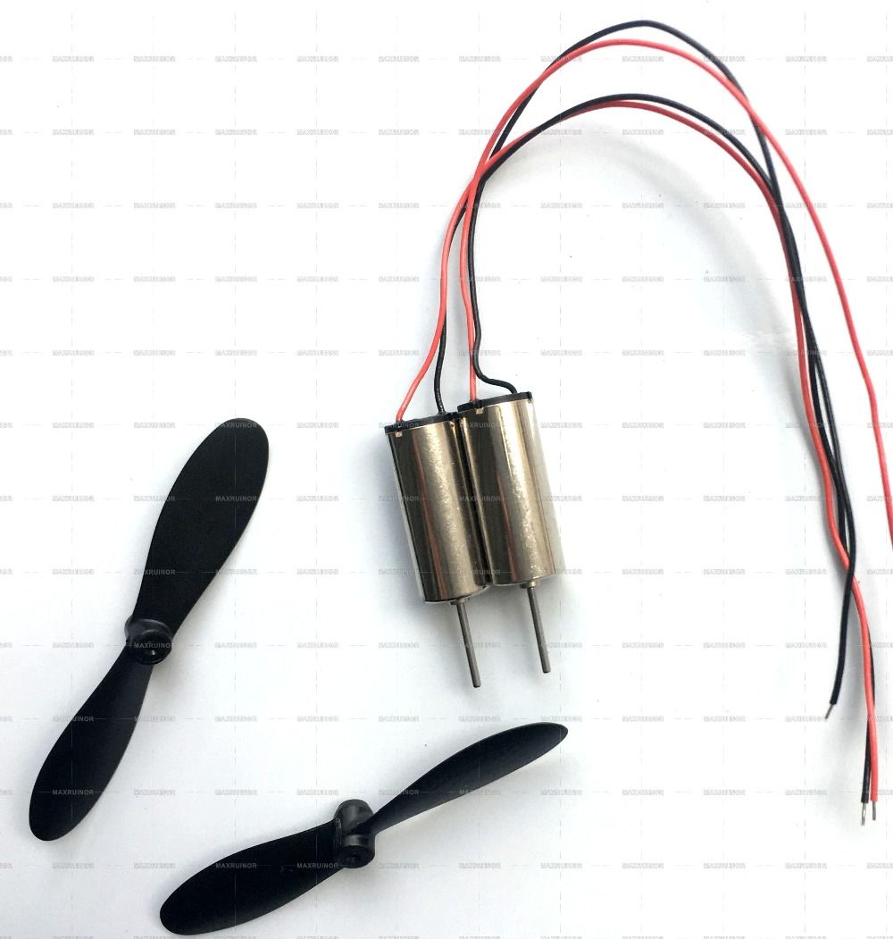 4 Sets DC 3.7V Micro 7mm*16 Motor CW/CCW Electric Motor Helicopter Propellers Coreless Motor