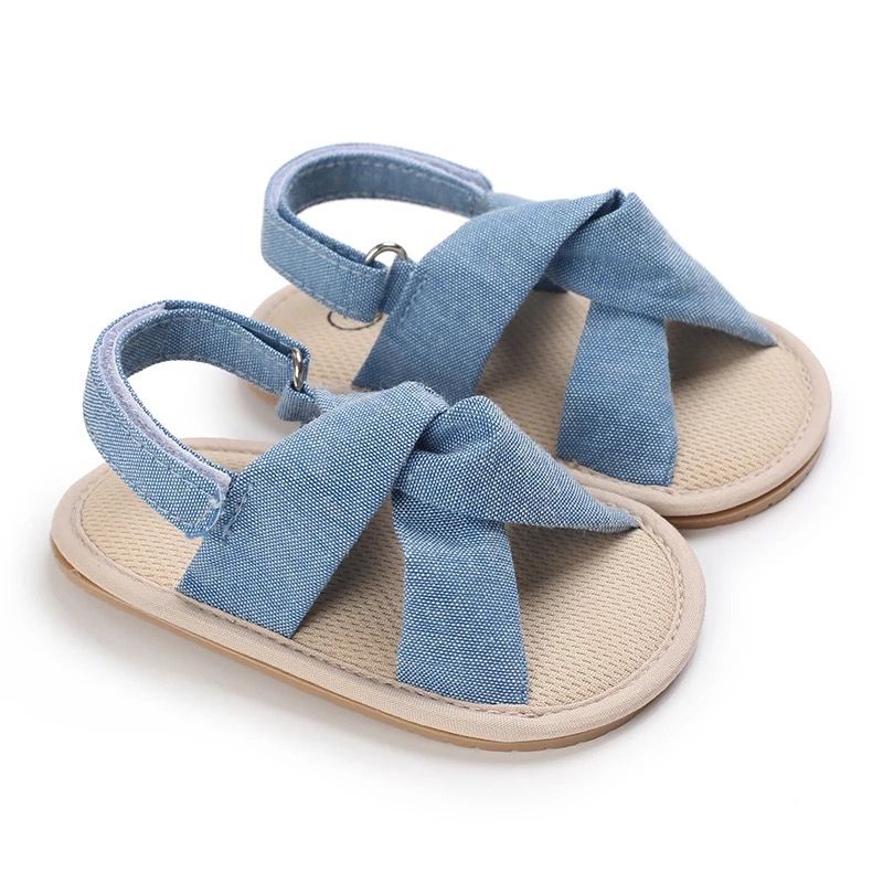 Crossed Top Soft Sole Sandals For Babygirls (Size 6-12m)