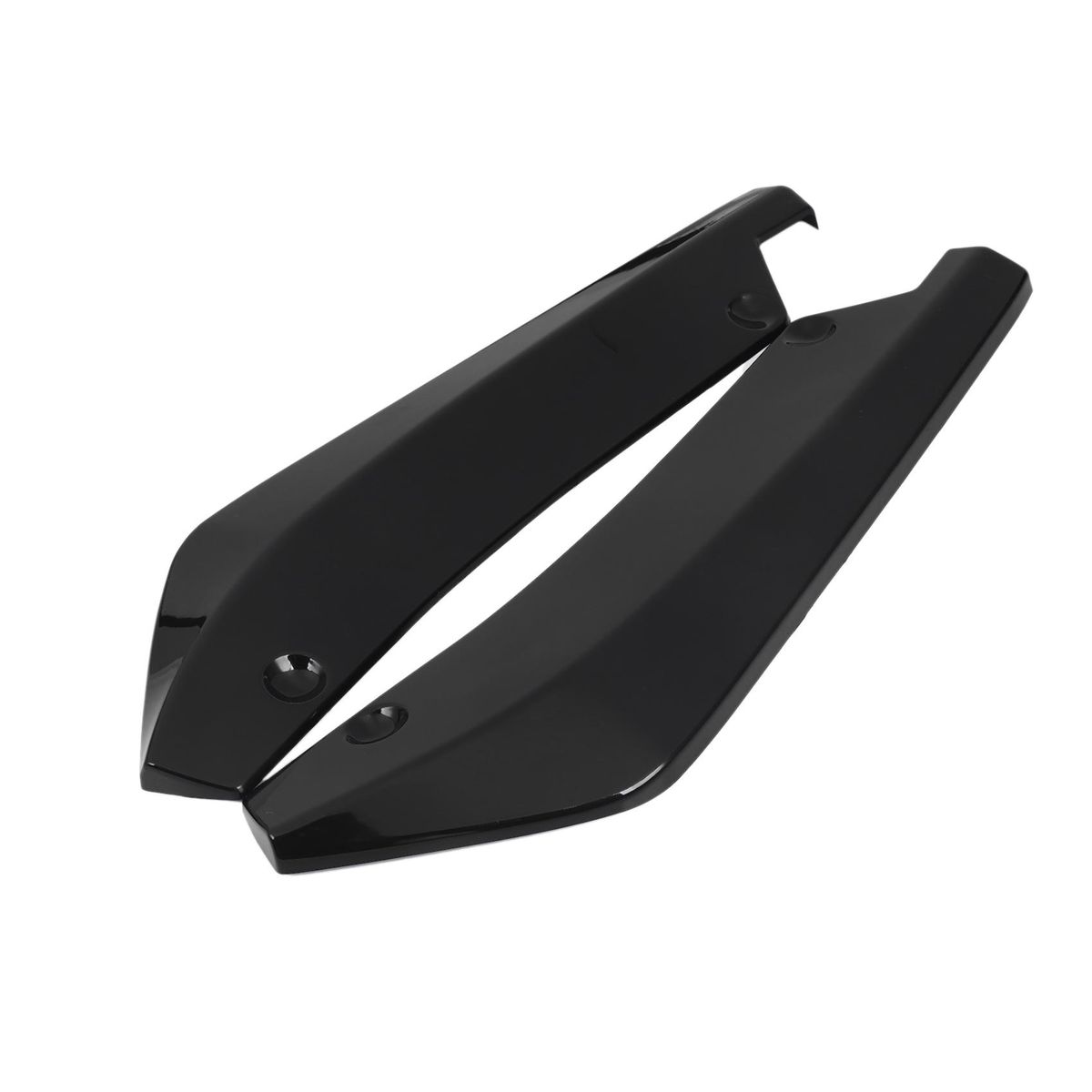 2Pcs Universal Car Rear Bumper Lip Diffuser Splitter Spoiler Scratch Protector