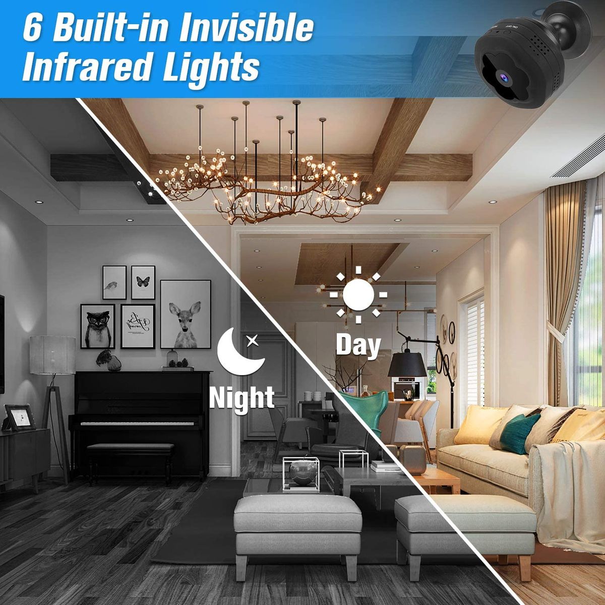 Wireless Hidden Spy Camera WiFi Security Camera Video Recorder