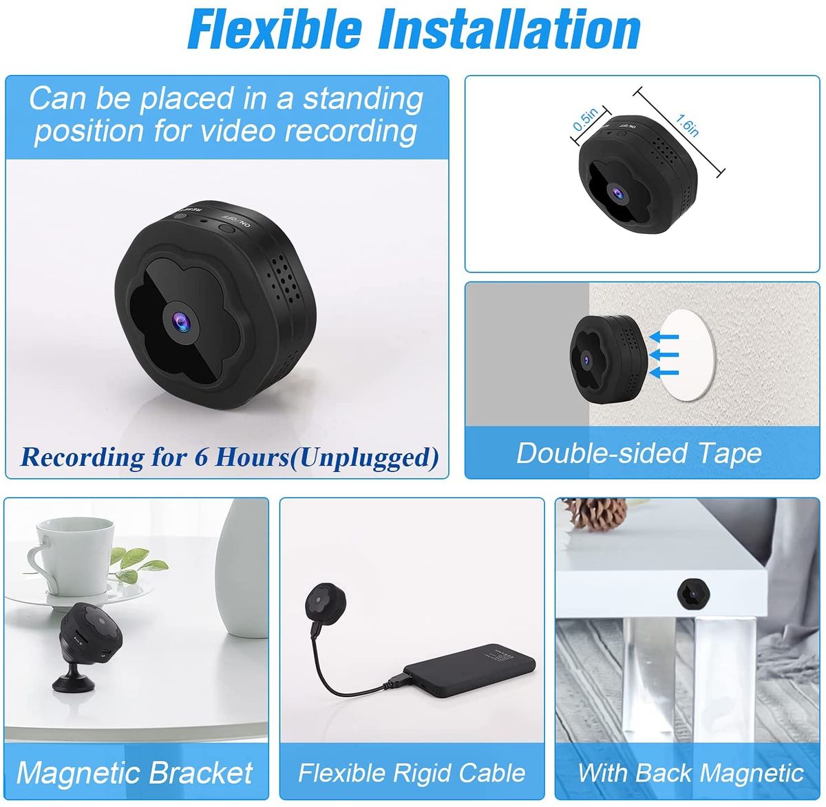 Wireless Hidden Spy Camera WiFi Security Camera Video Recorder