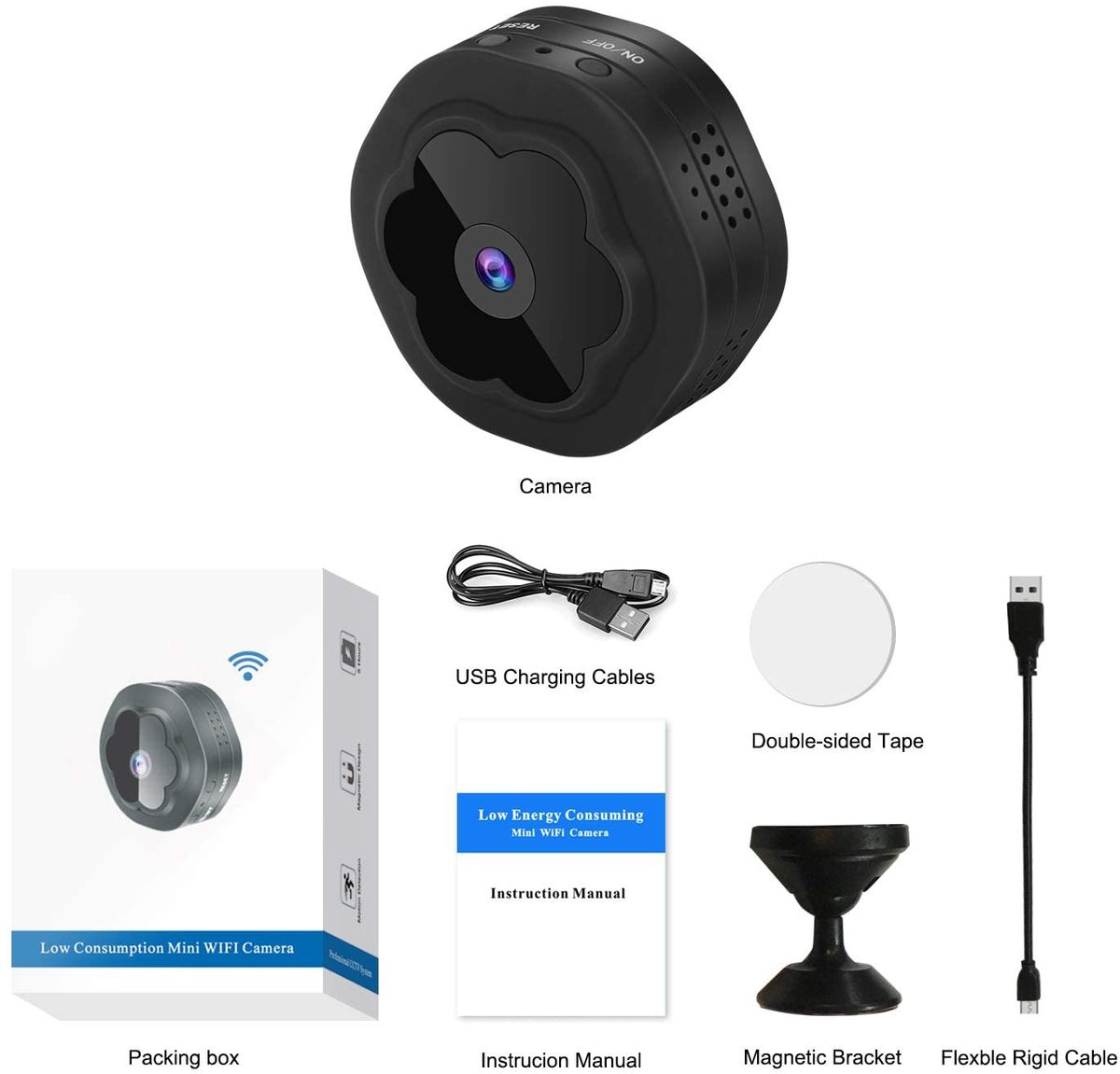 Wireless Hidden Spy Camera WiFi Security Camera Video Recorder