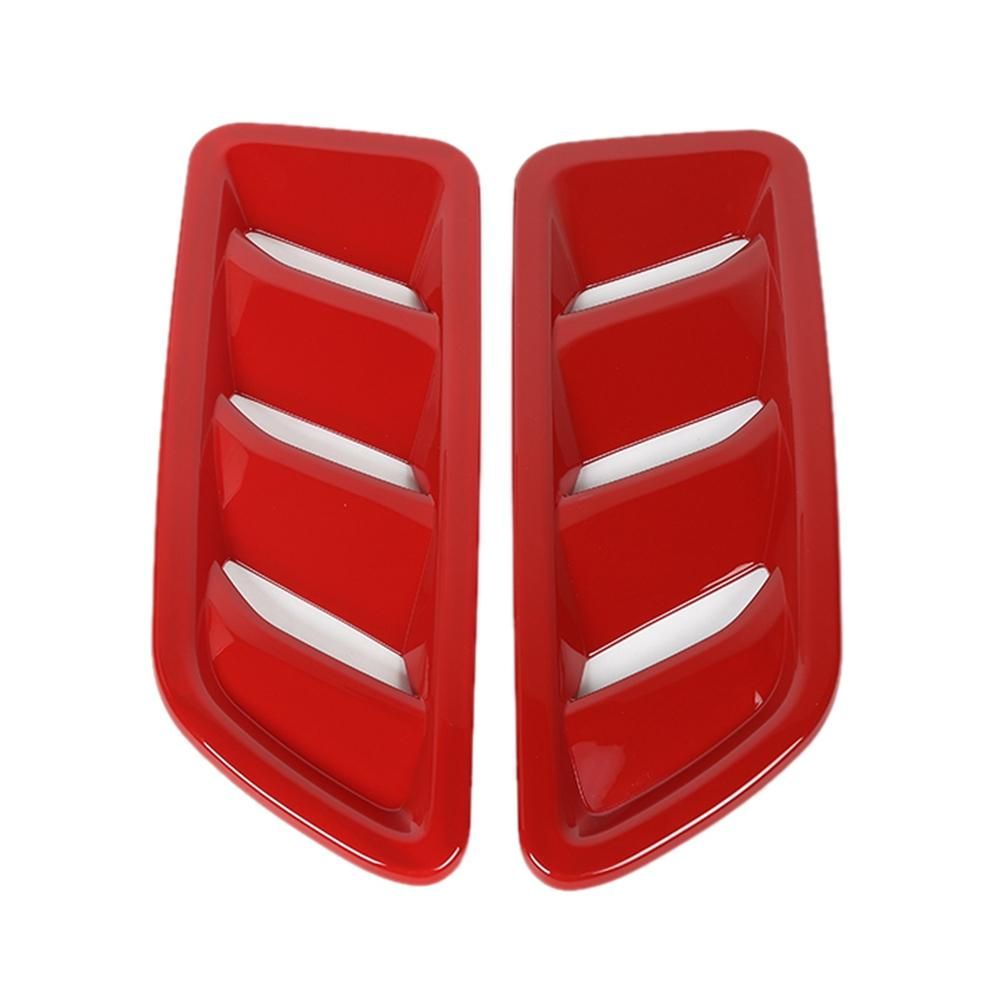 Car Engine Hood Air Outlet Vent Decoration Cover Sticker,Red