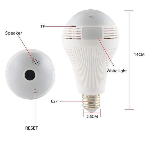 CCTV 1080P Wifi 360 Degree Fisheye Panoramic IP Video Surveillance Camera