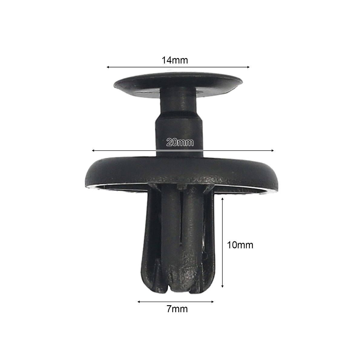 20PCS Retainer Splash Shield Clips Nylon Push Type