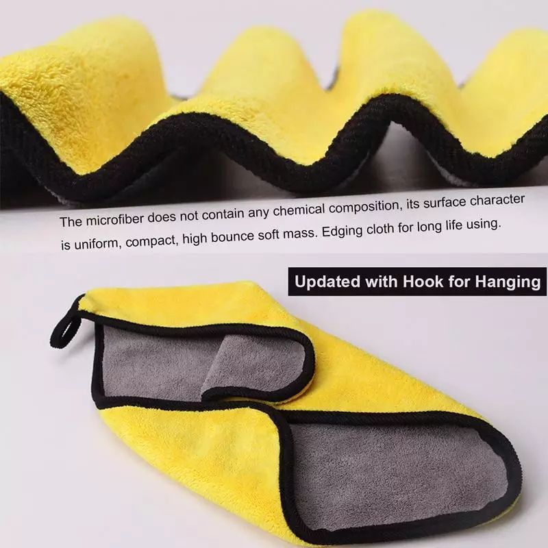 Car Wash Microfiber Towel Auto Cleaning - 5pieces