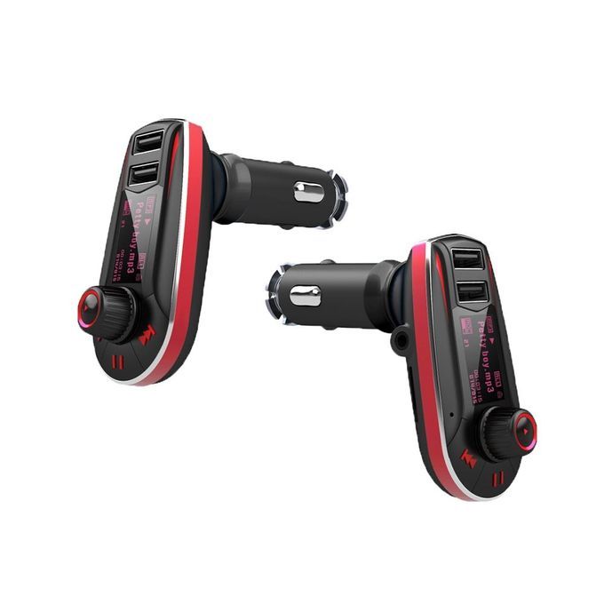 Car MP3 Player Wireless FM Transmitter Modulator USB Charger(BlackRed) By HT