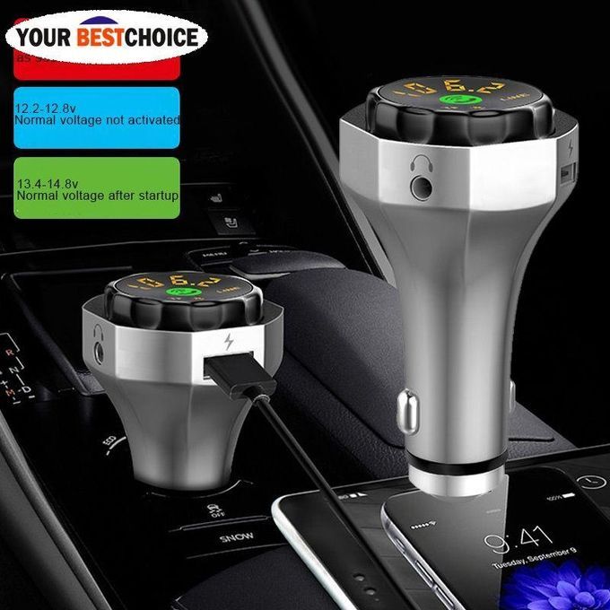 Car MP3 Player Bluetooth Music USB Charger Adapter FM Transmitter Support TF Card By HT