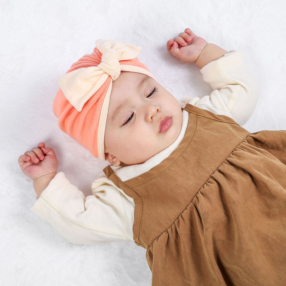 Newborn Baby Girl Hat Cotton Warm Bow Beanie Infant 0-1 Year