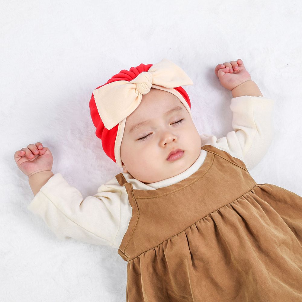 Newborn Baby Girl Hat Cotton Warm Bow Beanie Infant 0-1 Year