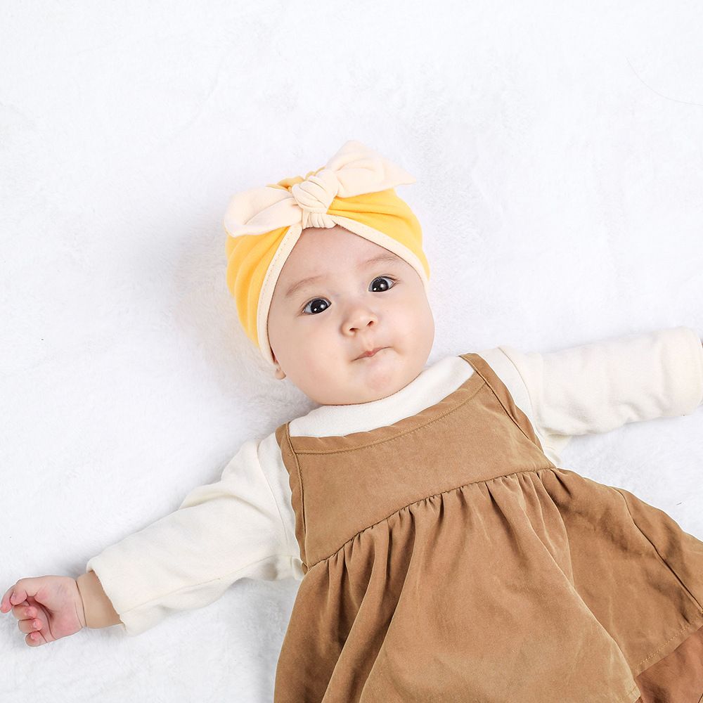 Newborn Baby Girl Hat Cotton Warm Bow Beanie Infant 0-1 Year