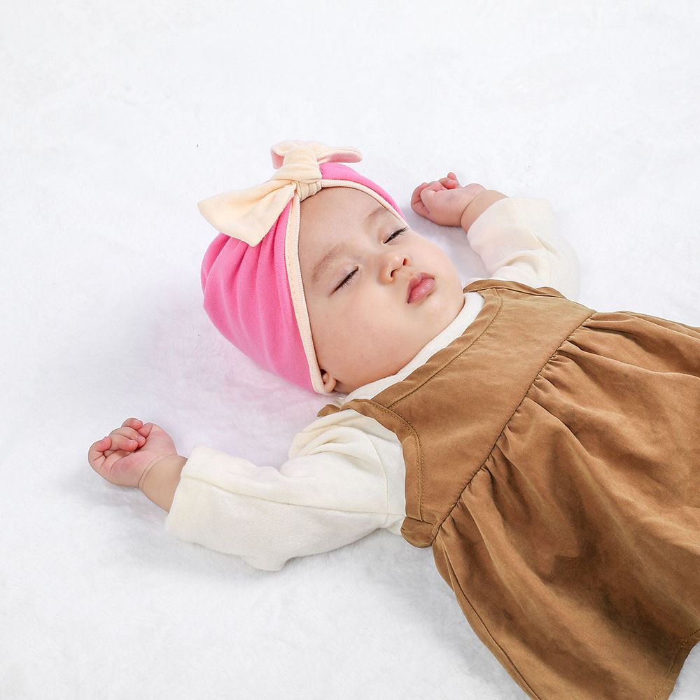 Newborn Baby Girl Hat Cotton Warm Bow Beanie Infant 0-1 Year