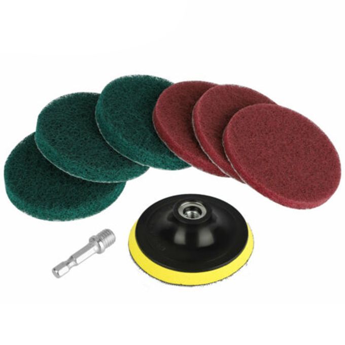 7Pcs Drill Brush Attachment Set Scrubber Cleaning Kit