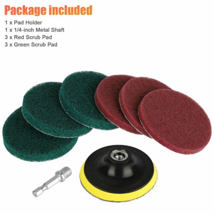 7Pcs Drill Brush Attachment Set Scrubber Cleaning Kit