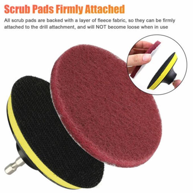 7Pcs Drill Brush Attachment Set Scrubber Cleaning Kit