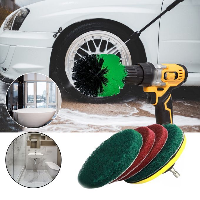 9Pcs Drill Brush Attachment Kit Scrubber Drill Brushes