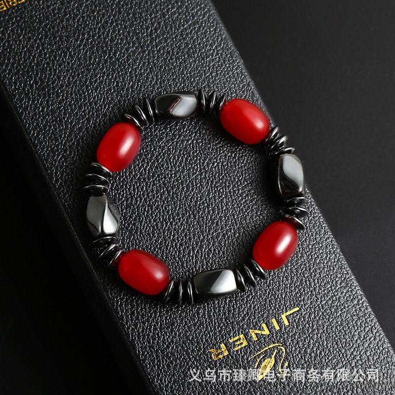 Brazilian Black Gallstone Magnetic Bracelet