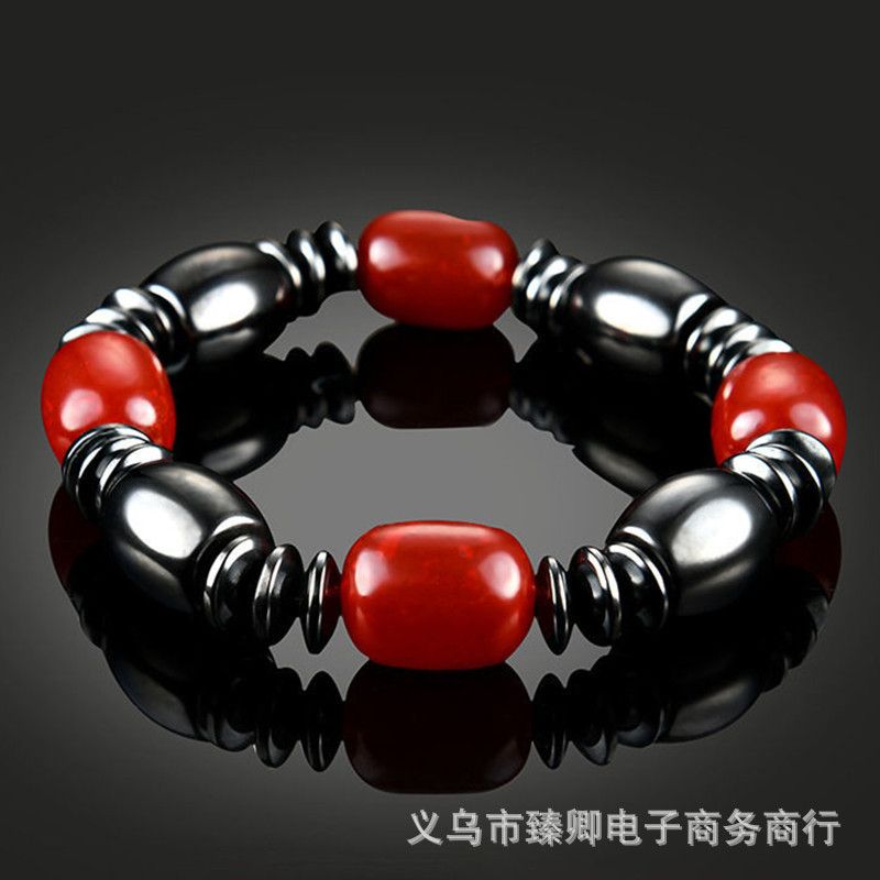 Brazilian Black Gallstone Magnetic Bracelet