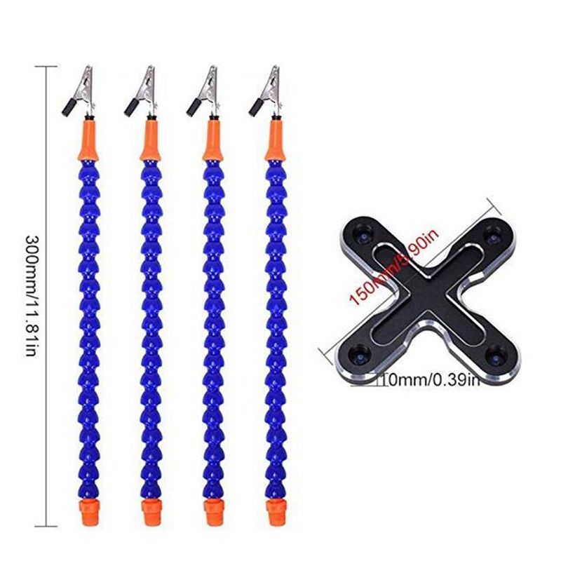 Diy Soldering Third Hand 4Pc Flexible Arms Welding Helping
