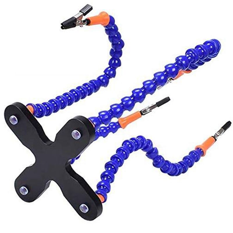 Diy Soldering Third Hand 4Pc Flexible Arms Welding Helping